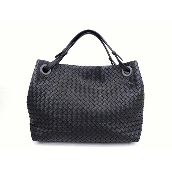 Bottega Veneta Garda Bag Leather Black - Picture 1 of 10